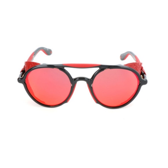 Givenchy Unixex Black and Red Sunglasses 👜 - Picture 2 of 4